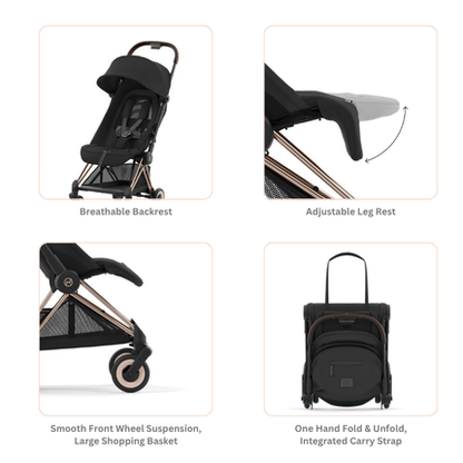 [PRE-ORDER] CYBEX Platinum Coya Stroller (Travel Stroller)  | Nursery & Baby Gear