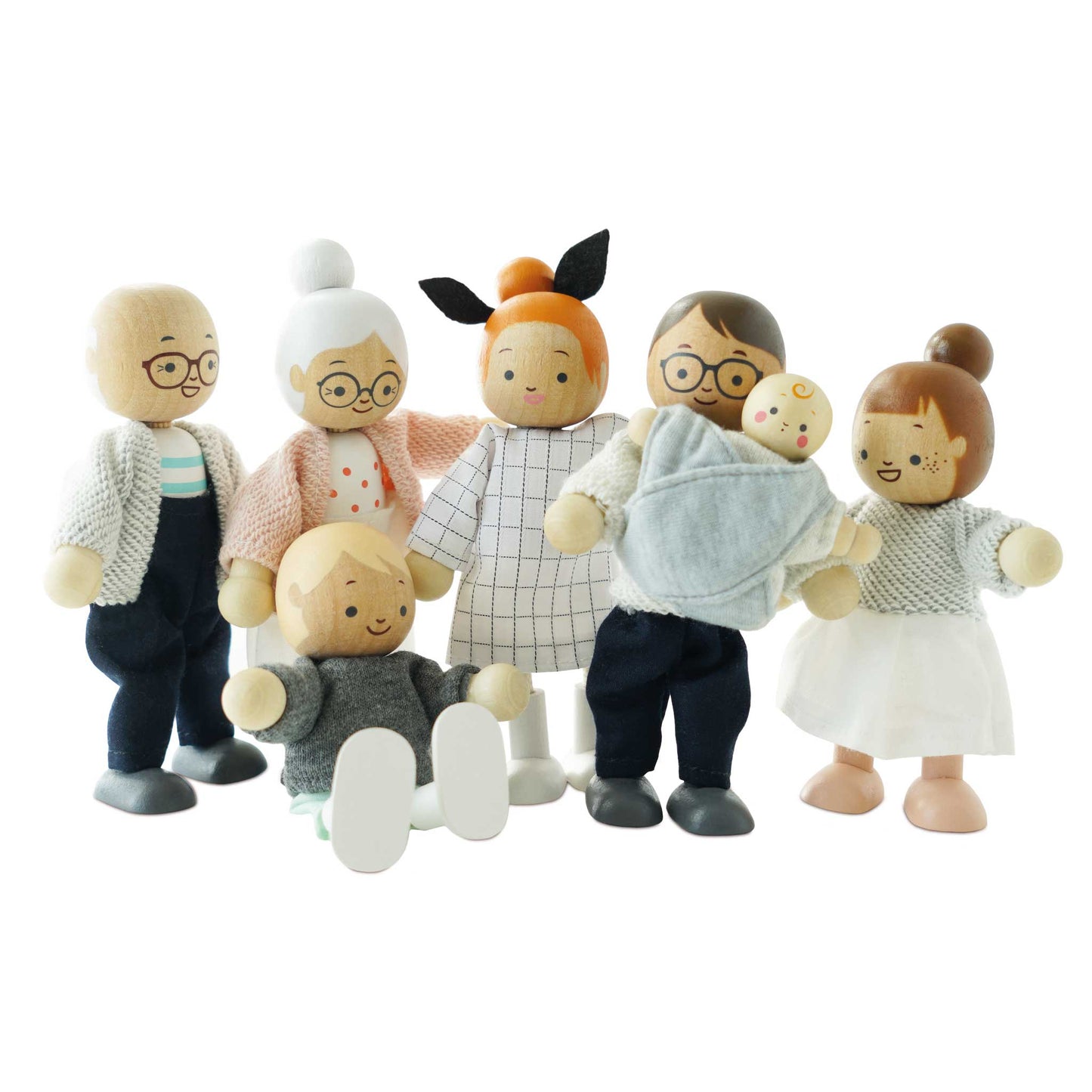 [Pre-Order] Le Toy Van Wooden Dolls House Family | Wooden Toy