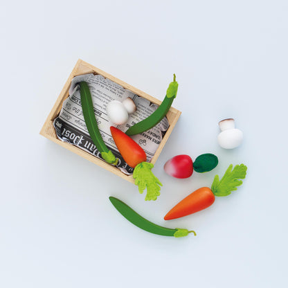 [Pre-Order] Le Toy Van Wooden Market Crate - Harvest Vegetables | Wooden Toy
