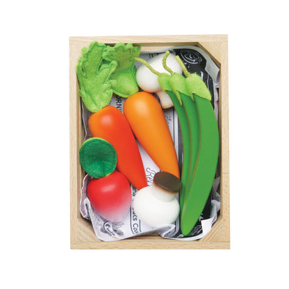[Pre-Order] Le Toy Van Wooden Market Crate - Harvest Vegetables | Wooden Toy