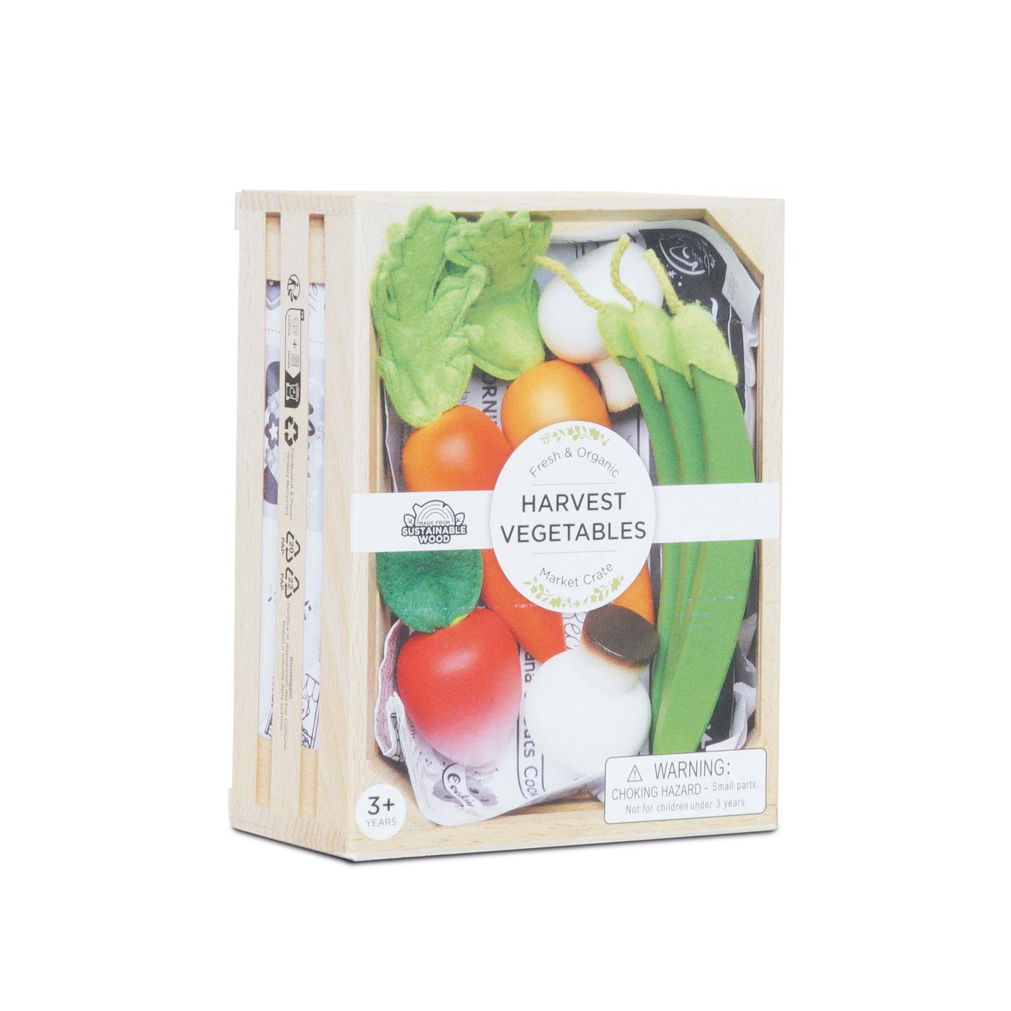 [Pre-Order] Le Toy Van Wooden Market Crate - Harvest Vegetables | Wooden Toy