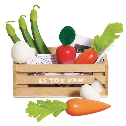 [Pre-Order] Le Toy Van Wooden Market Crate - Harvest Vegetables | Wooden Toy