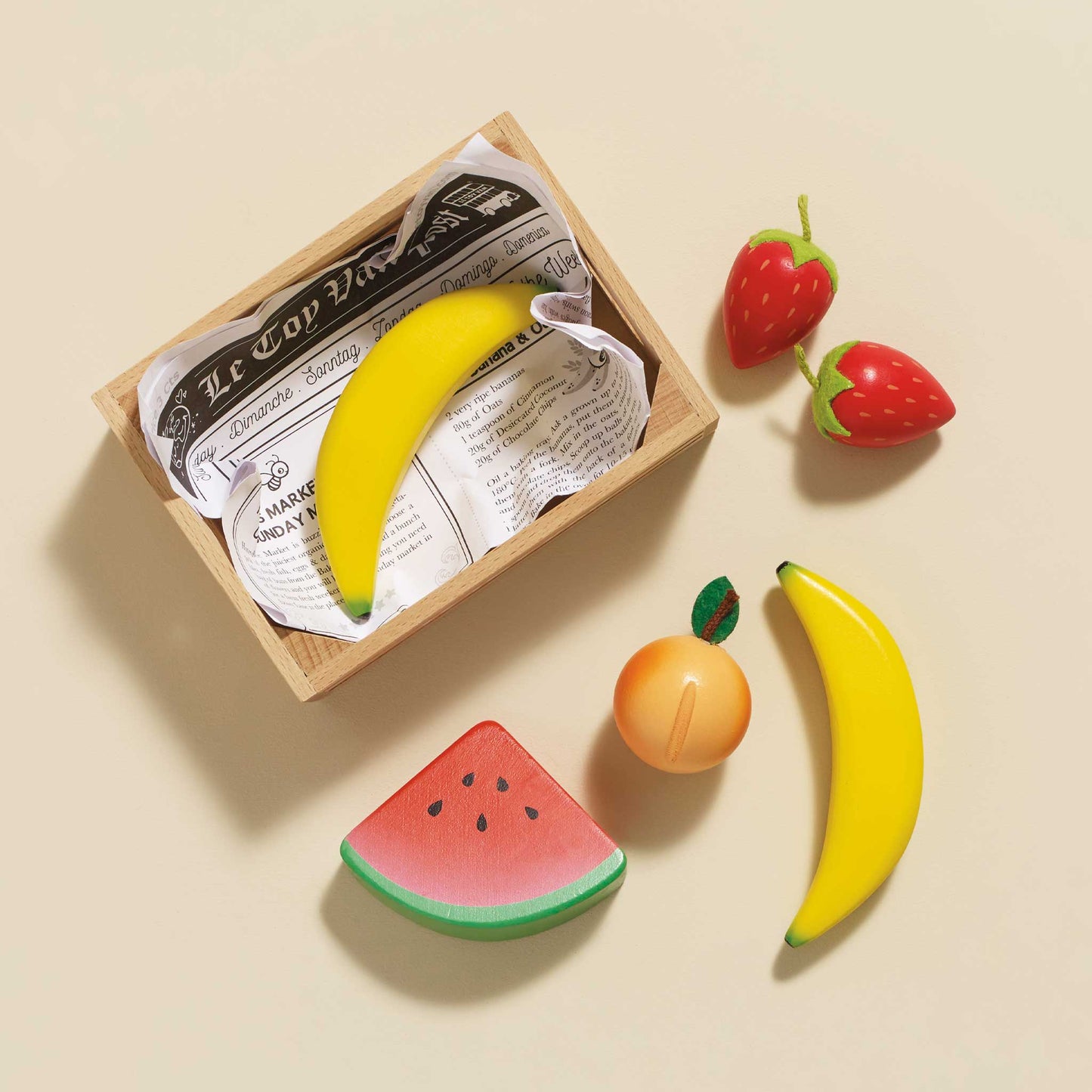 [Pre-Order] Le Toy Van Wooden Market Crate - Smoothie Fruit | Wooden Toy