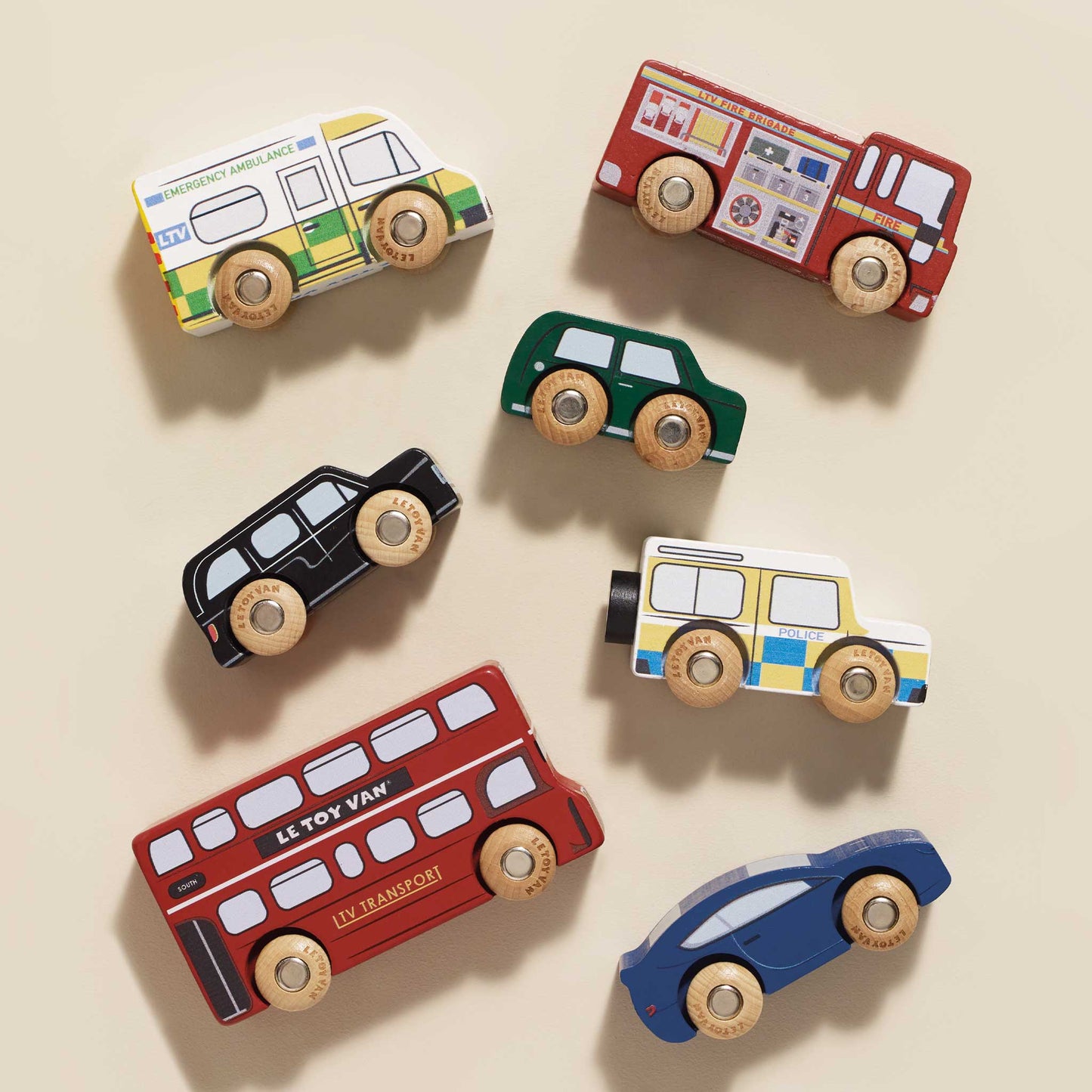 [Pre-Order] Le Toy Van London Toy Car Set | Wooden Toy
