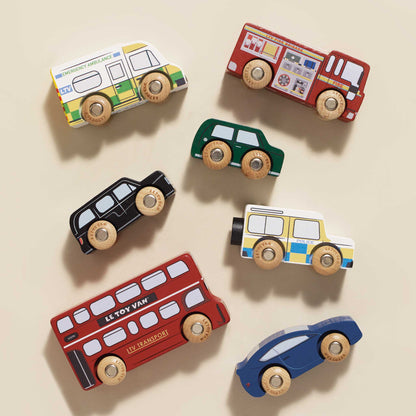 [Pre-Order] Le Toy Van London Toy Car Set | Wooden Toy