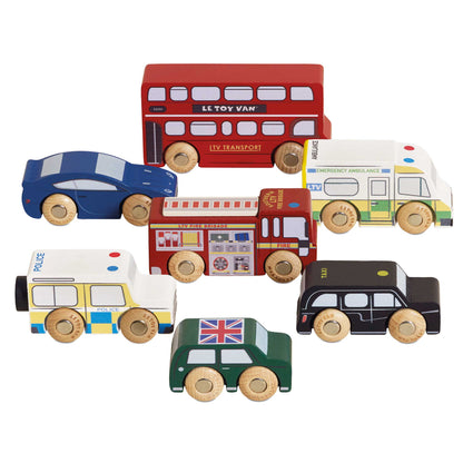 [Pre-Order] Le Toy Van London Toy Car Set | Wooden Toy