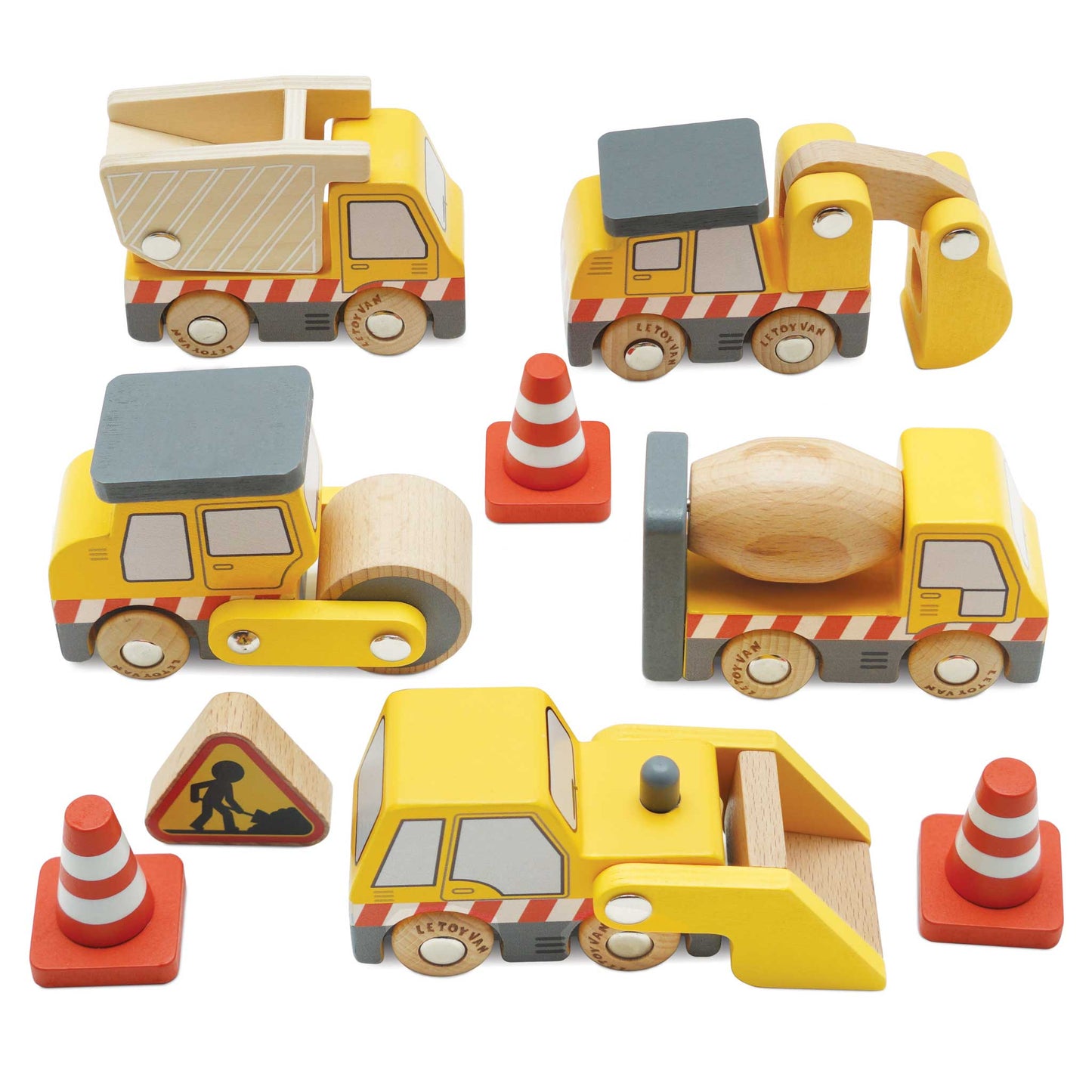 [Pre-Order] Le Toy Van Wooden Construction Vehicles | Wooden Toy