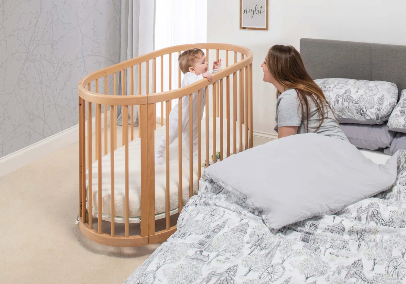 BOORI Oasis Oval Cot (Baby Cot/ Bedding) | Baby Gear