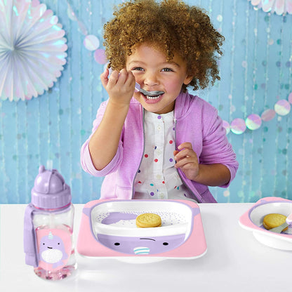 SKIP HOP Zoo Utensils Fork & Spoon (Solid Tools) | Feeding Essentials