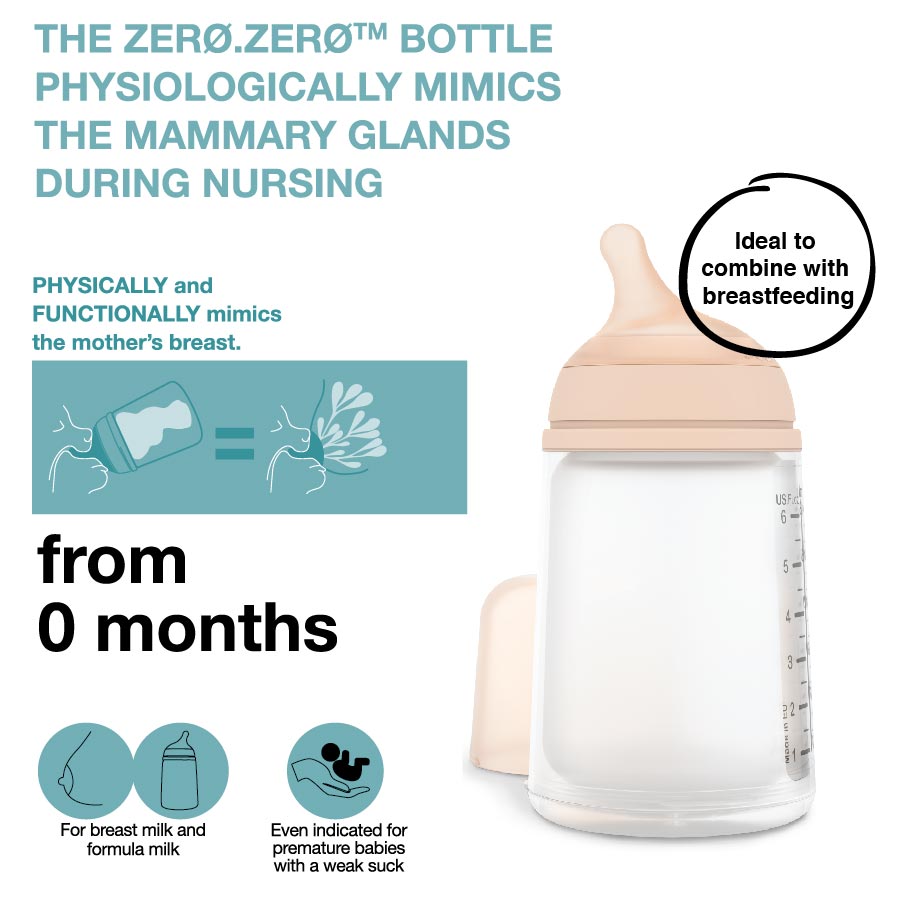 SUAVINEX Zero Zero Baby Bottle Follow on Set 3M+(270ml) | Baby Feeding