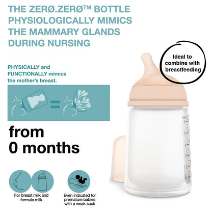 SUAVINEX Zero Zero Baby Bottle Follow on Set 3M+(270ml) | Baby Feeding