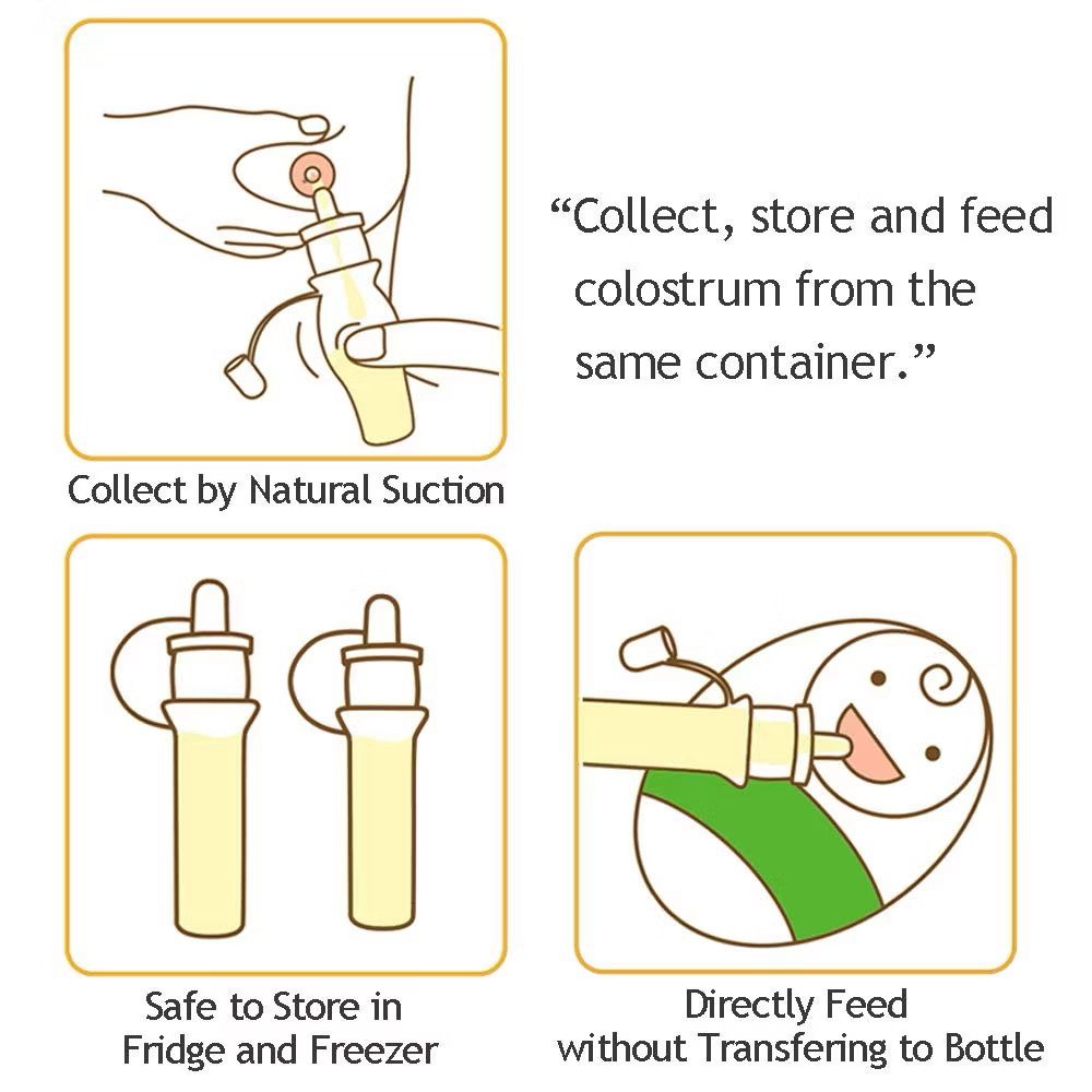 HAAKAA Silicone Colostrum Collector Set (4ml) | Breastfeeding