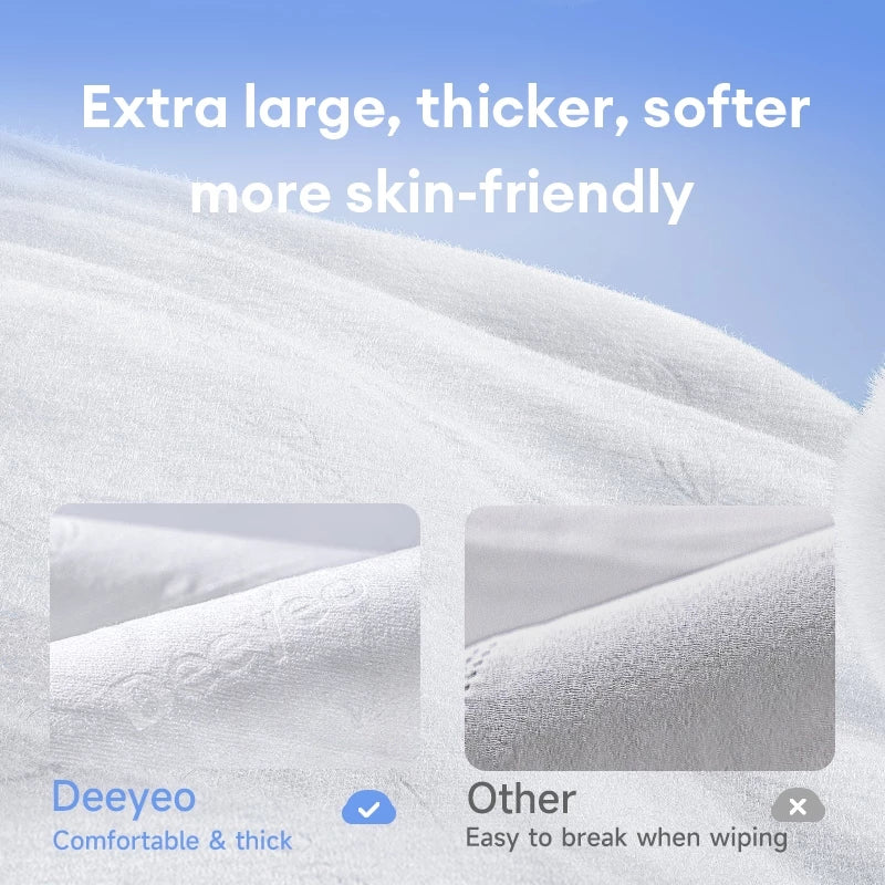 DEEYEO Flushable Wet Toilet Tissues (80 Sheets) | Personal Care