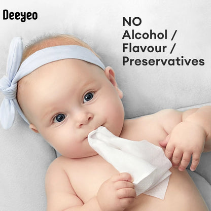 DEEYEO Baby Hand & Mouth Wet Wipes (Wet Tissues) | Cleaning & Sanitiser