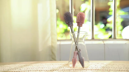 Haakaa Double-Ended Silicone Cleaning Brush | Baby Feeding Essential