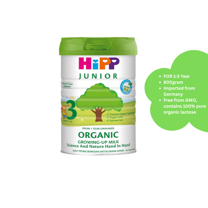 HIPP BILAC Junior Organic Growing-Up Milk Step 3 (1-3years) |Milk & Food