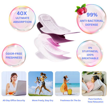 DEEYEO Cranberry Sanitary Pads (design for sports) | Personal Care