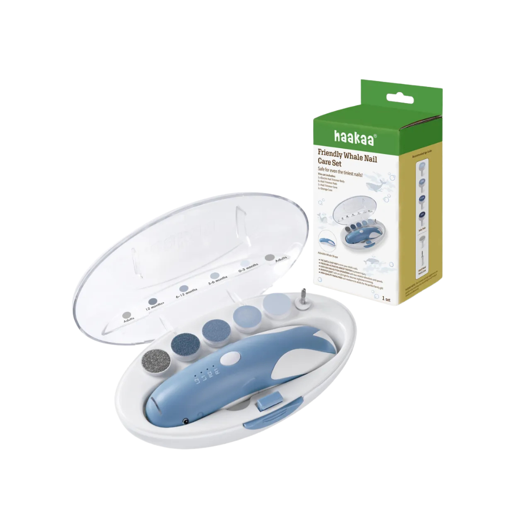 Haakaa Friendly Whale Baby Nail Care Trimmer Set | Cleaning & Sanitisers