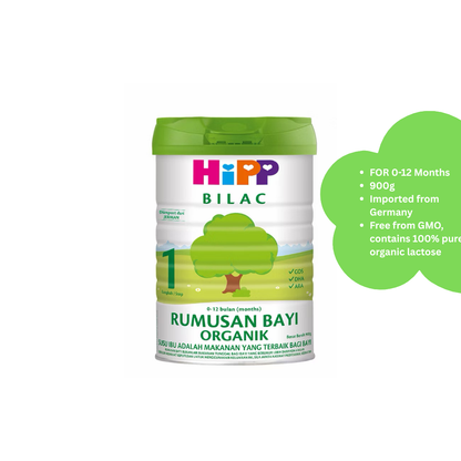 HIPP BILAC Organic Infant Formula Milk Step 1 (0-12months)|Milk & Food